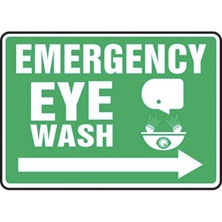 Accuform Exit Sign, Adhesive Dura-Poly, 14 in W, 10 in H MFSD540XV